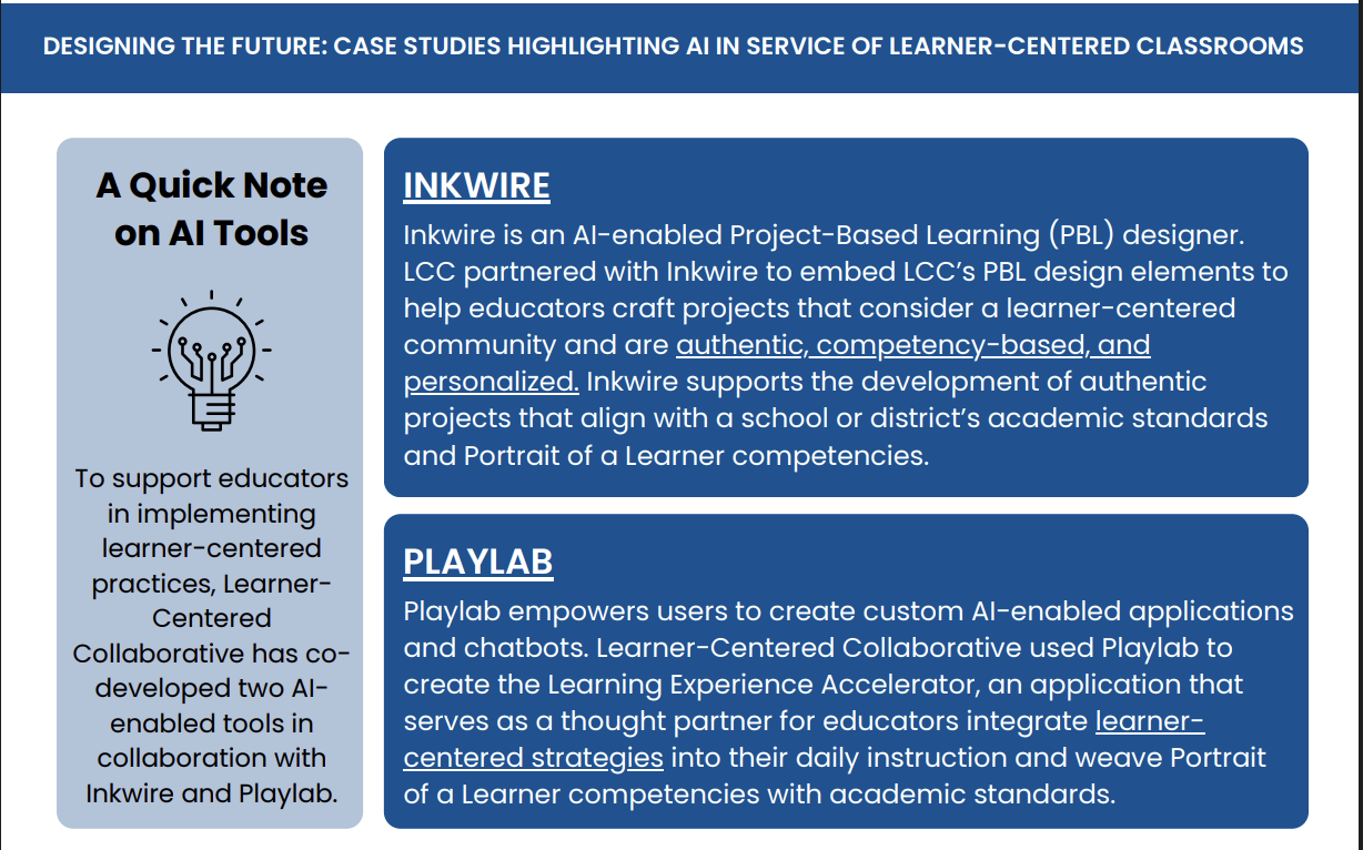 AI in Education Case Study - Learner Centered Collaborative